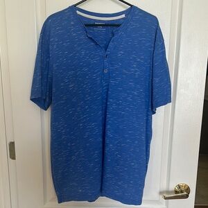 Express Blue Men's V Neck T Shirt Size XL